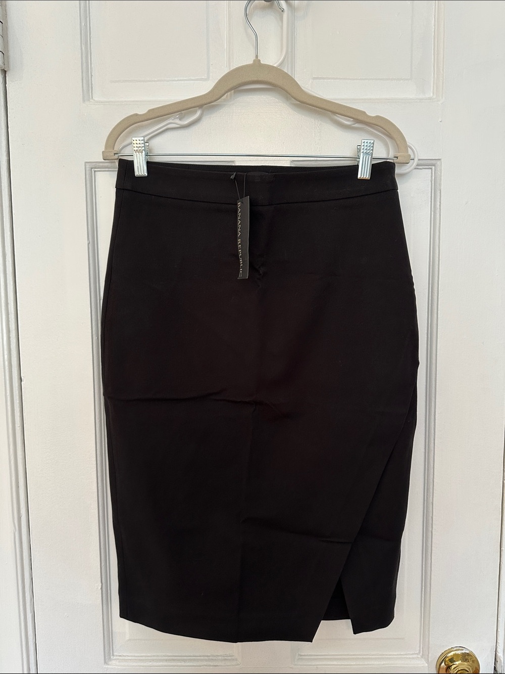 Banana Republic Black Pencil Skirt with Front Slit